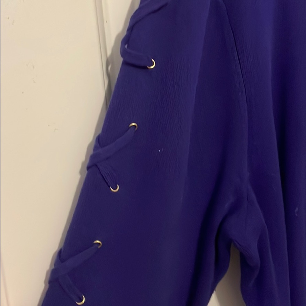 Purple elbow length sweater - Picture 4 of 5